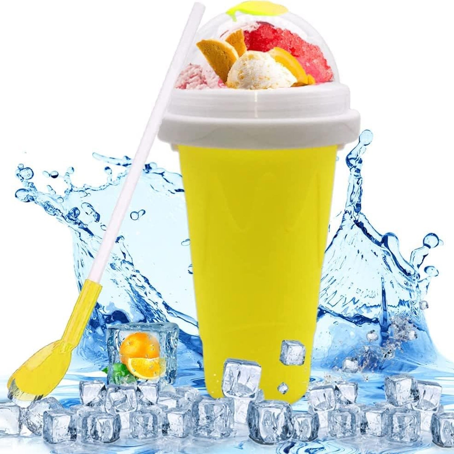 Smoothies Maker Cup Magic Quick Frozen Smoothies Cup Cooling Cup Double Layer Squeeze Cup Slushy Maker (1 Pc) Smoothies Maker Cup Magic Quick Frozen Smoothies Cup Cooling Cup Double Layer Squeeze Cup Slushy Maker (1 Pc)